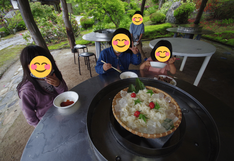 石照庭園でのそうめん流し体験の楽しみ方