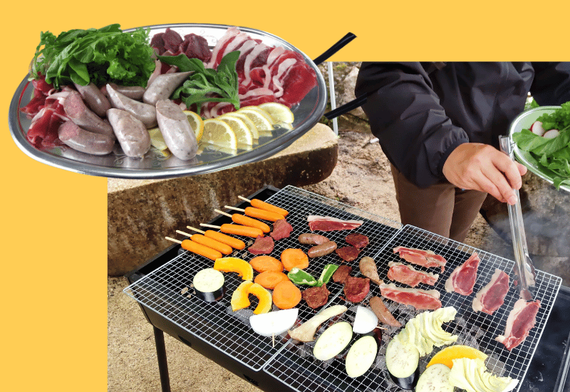 石照庭園でのBBQ体験の魅力